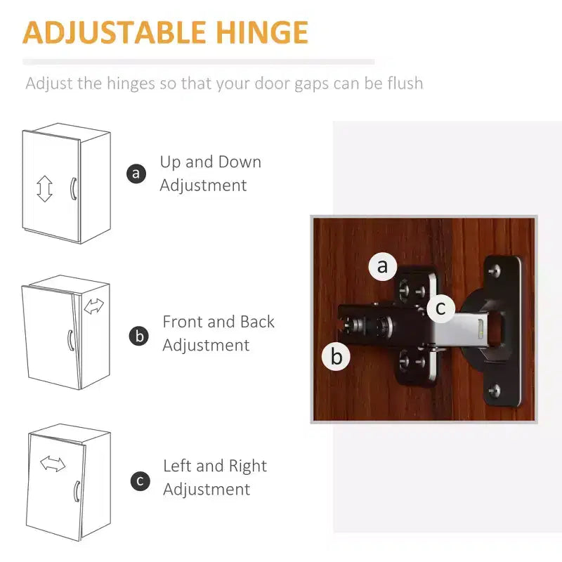 Dispensa da cucina a 2 ante da 160 cm, mobiletto indipendente con 5 ripiani e 2 ripiani regolabili per sala da pranzo