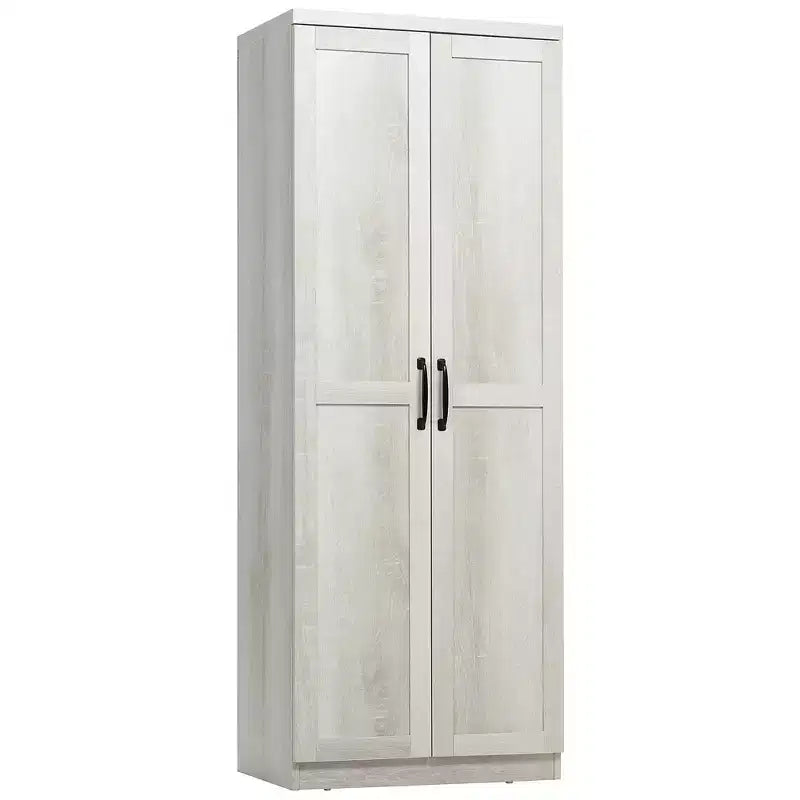 Dispensa da cucina a 2 ante da 160 cm, mobiletto indipendente con 5 ripiani e 2 ripiani regolabili per sala da pranzo