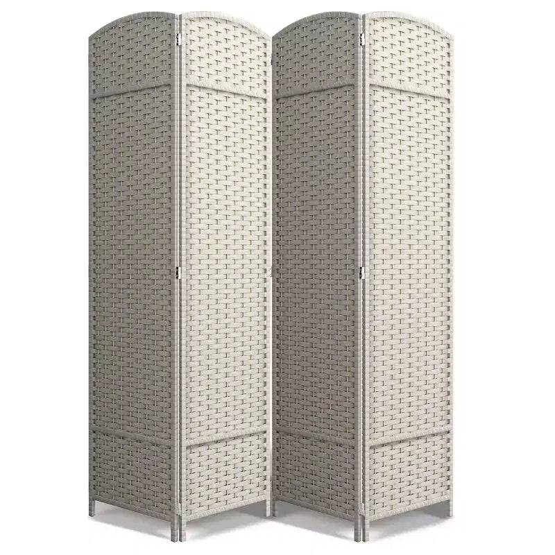 Divisorio a 4 pannelli, alto 1,83 m, extra large con cerniere doppie – Paravento pieghevole per la privacy