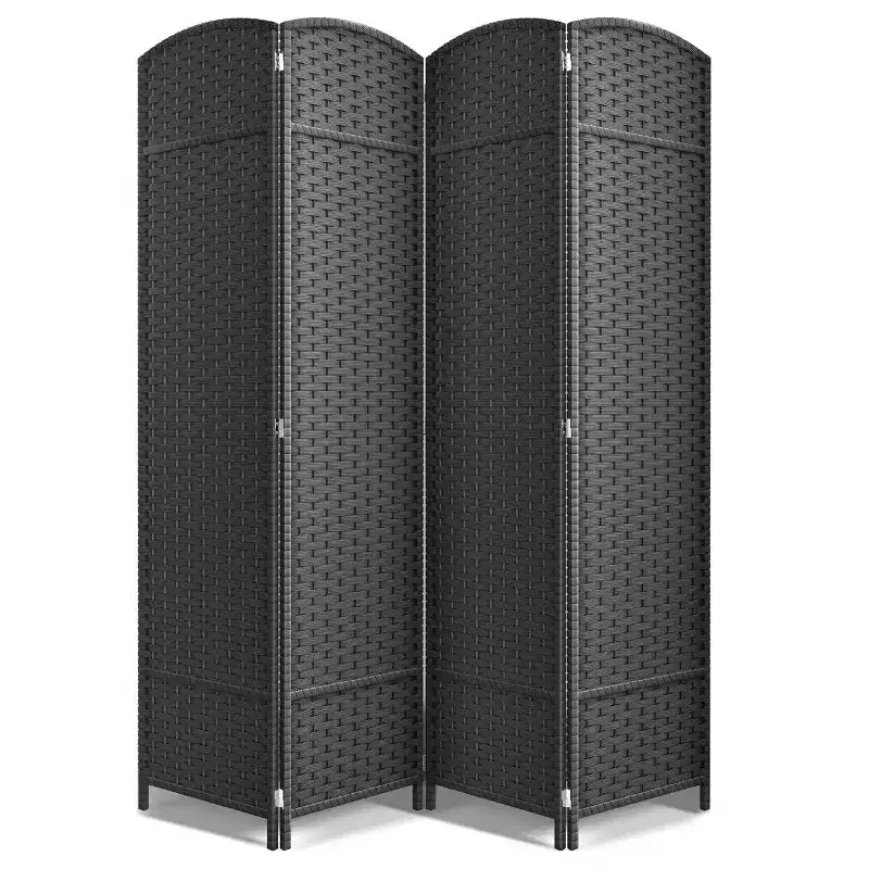 Divisorio a 4 pannelli, alto 1,83 m, extra large con cerniere doppie – Paravento pieghevole per la privacy
