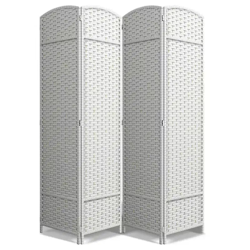 Divisorio a 4 pannelli, alto 1,83 m, extra large con cerniere doppie – Paravento pieghevole per la privacy