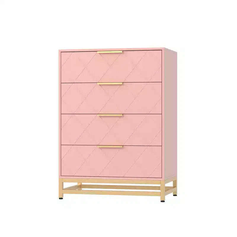 Cassettiera in legno, mobile contenitore alto moderno con dispositivo antiribaltamento, adatta per camere da letto, soggiorni e corridoi.