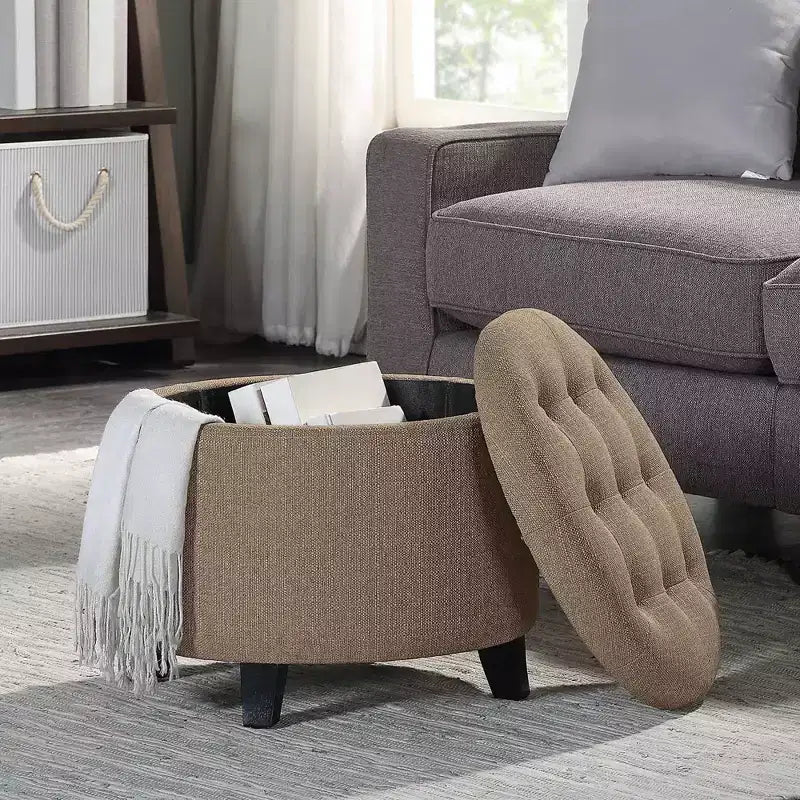 Pouf contenitore rotondo Comfort