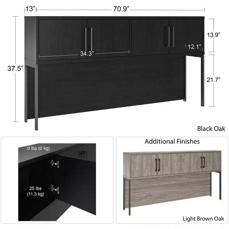 Credenza Parkside da 180 cm con 2 scomparti