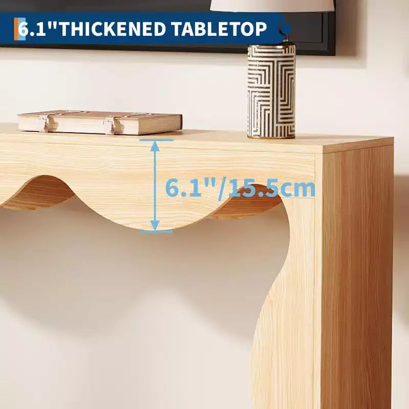Tavolo Consolle da Ingresso Stile Rustico 160 cm, Tavolo Consolle con Ripiani, Tavolo da Divano, Tavolo Stretto da Ingresso per Soggiorno, Corridoio, Ingresso, Foyer