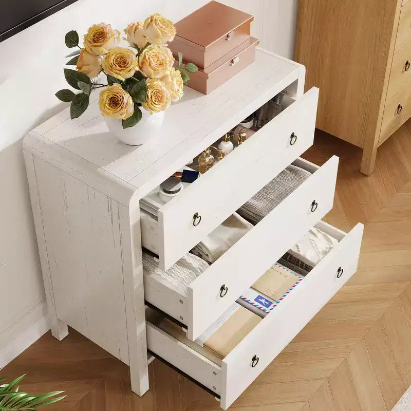 Cassettiera - Comò in legno per camera da letto/soggiorno (organizer per armadio, design moderno)